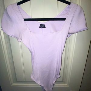 Lavender body suit. Size M